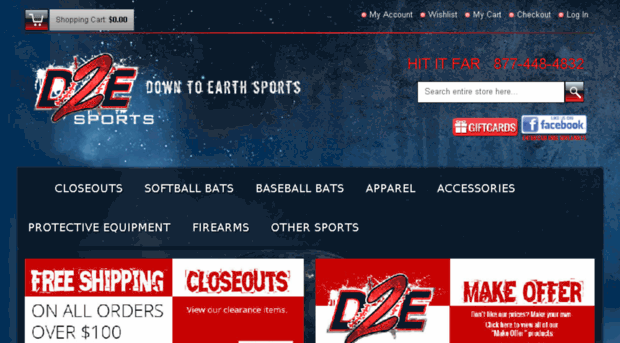 downtoearthsports.com