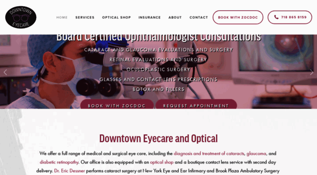 downtowneyecareandoptical.com