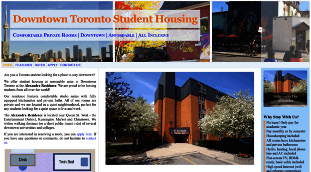 downtowntorontostudenthousing.com