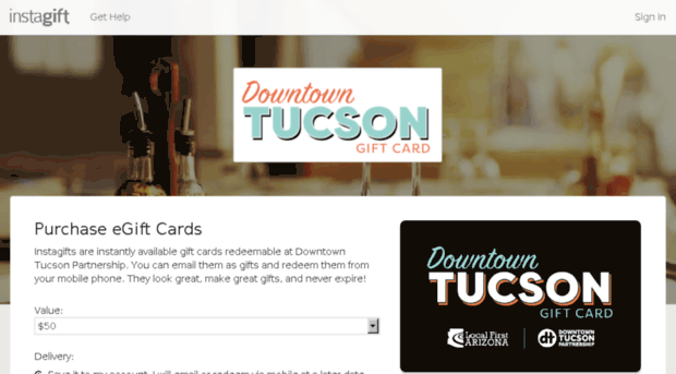 downtowntucson.instagift.com