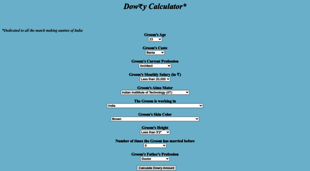 dowrycalculator.com