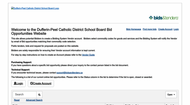 dpcdsb.bidsandtenders.ca