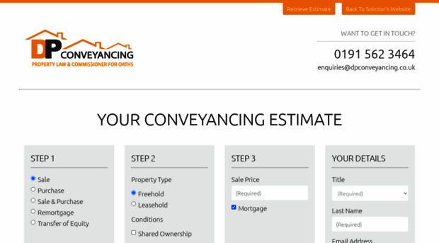 dpconveyancing.brighterestimates.co.uk