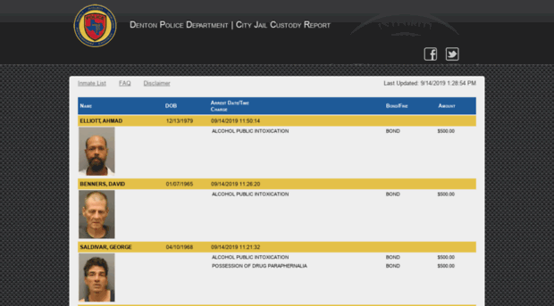 dpdjailview.cityofdenton.com - Denton Police Department | Cit... - Dpd ...