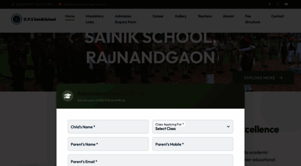 dpssainikschool.in