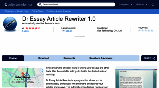 dr-essay-article-rewriter.software.informer.com