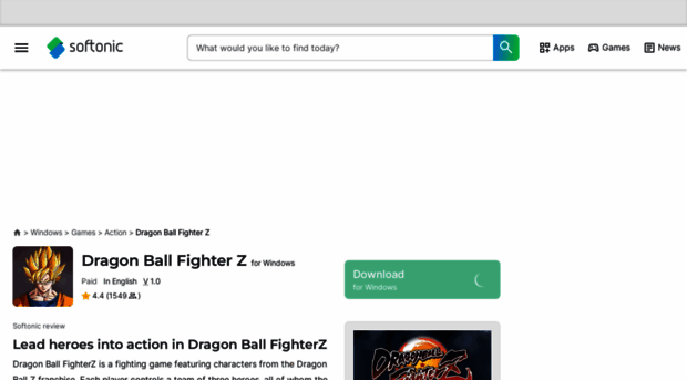 dragon-ball-fighter-z.en.softonic.com