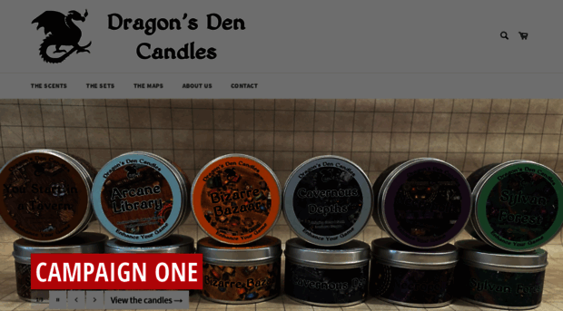 dragonsdencandles.com