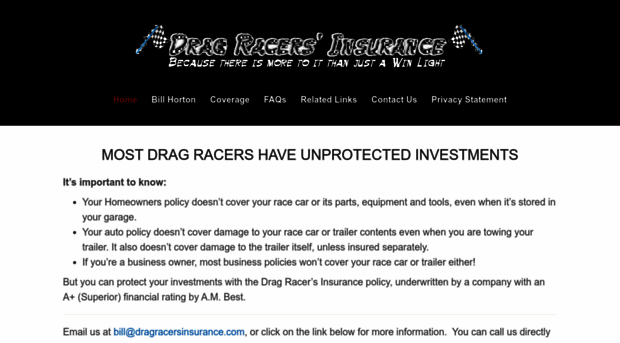 dragracersinsurance.com