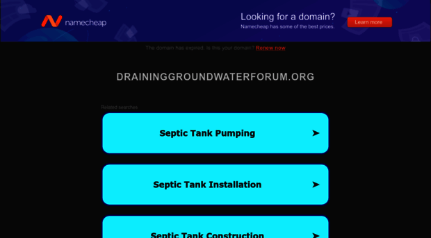 draininggroundwaterforum.org