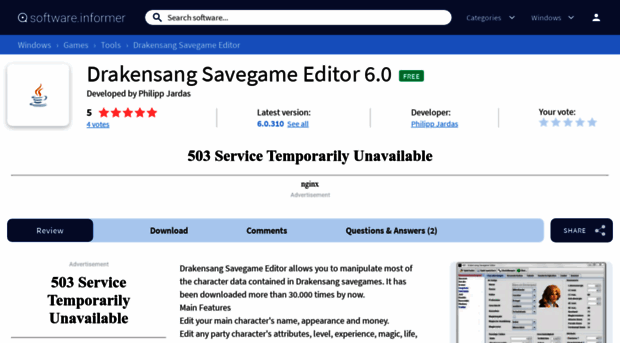 drakensang-savegame-editor.software.informer.com