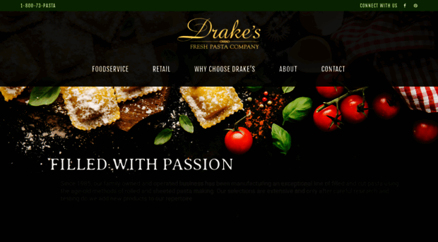 drakesfreshpasta.com