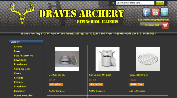 dravesarchery.com