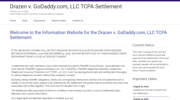 drazentcpasettlement.com