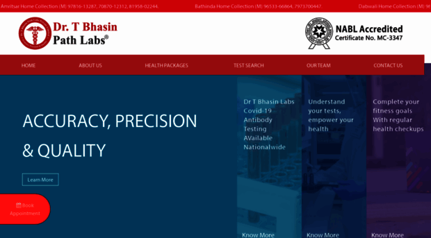 drbhasinpathlabs.com