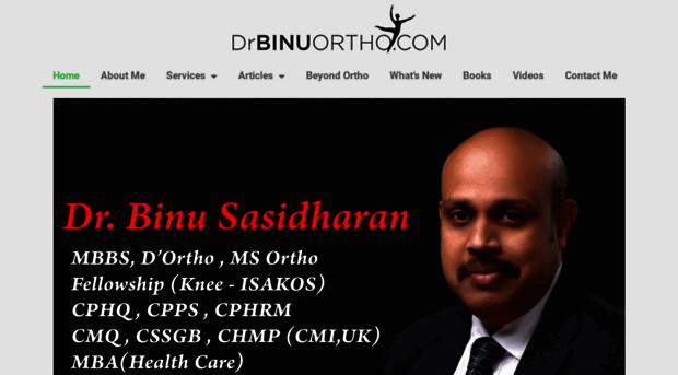 drbinuortho.com