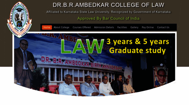 drbrambedkarcollegeoflaw.com