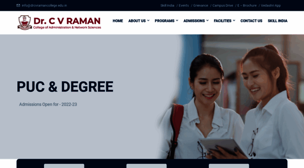 drcvramancollege.edu.in