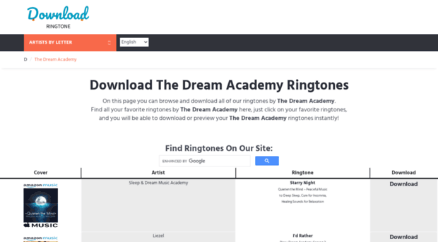 dreamacademy.download-ringtone.com