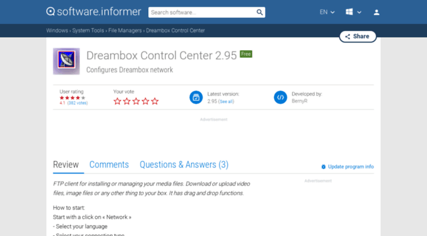 dreambox-control-center.software.informer.com