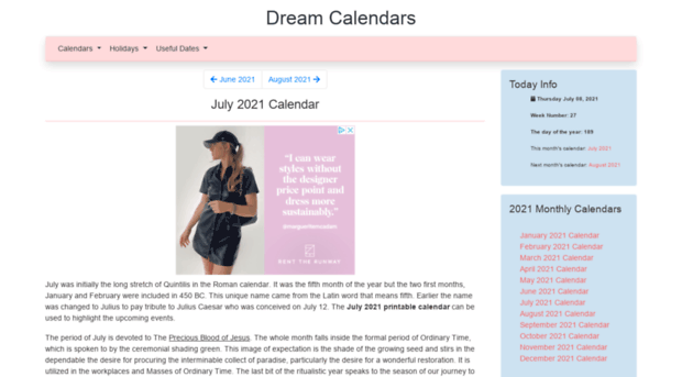 dreamcalendars.com