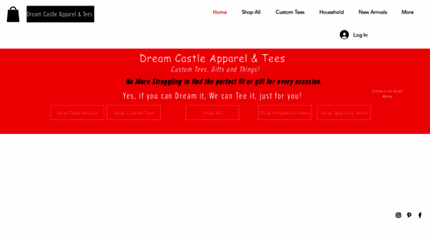 dreamcastleapparelandtees.com