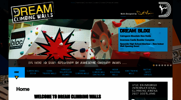 dreamclimbingwalls.com