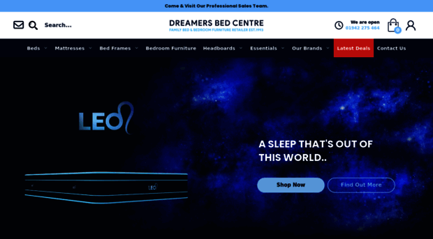 dreamersbedcentre.co.uk