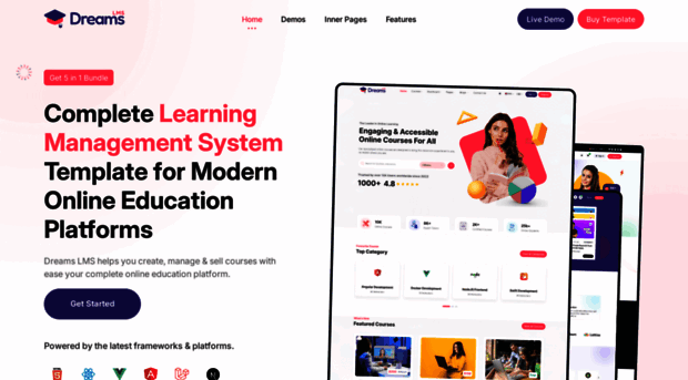 dreamslms.dreamstechnologies.com