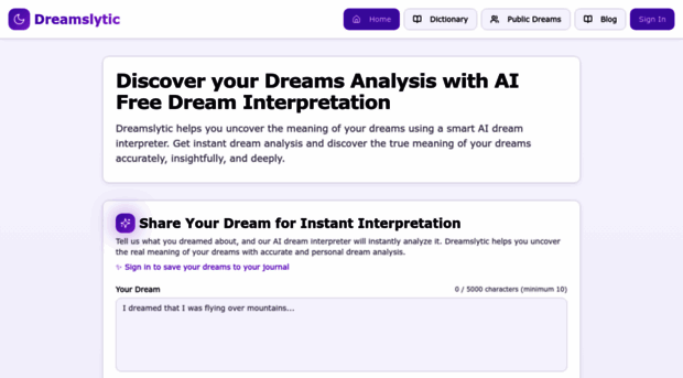 dreamslytic.com