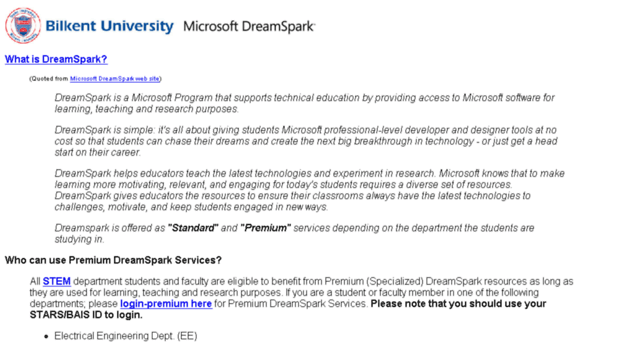 dreamspark.bilkent.edu.tr