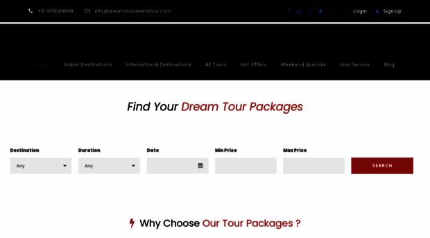 dreamstravelandtour.com