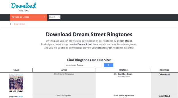 dreamstreet.download-ringtone.com