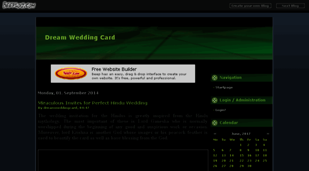 dreamweddingcard.beeplog.com