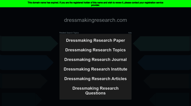 dressmakingresearch.com