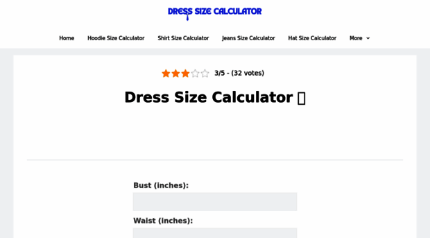 dresssizecalculator.org