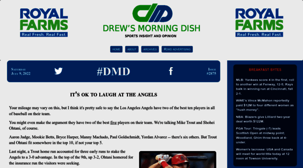 drewsmorningdish.com