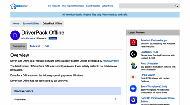 driverpack-offline.updatestar.com