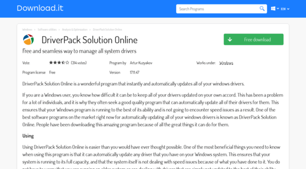 driverpack-solution-online.jaleco.com