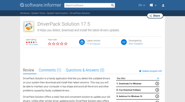 driverpack-solution-updater.software.informer.com