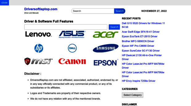 driversoftlaptop.com