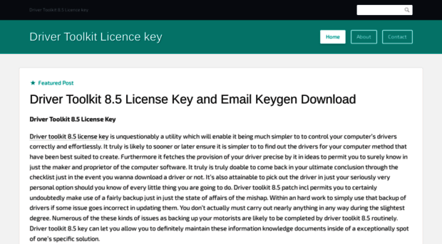 driver toolkit 8.5 license keys with email email: