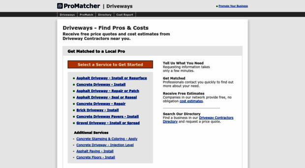 driveways.promatcher.com