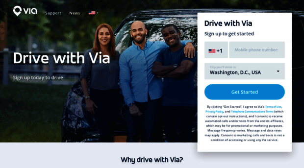 drivewithvia.com