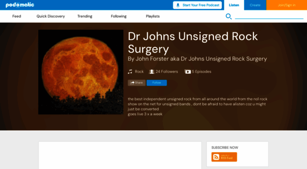 drjohnsunsignedrocksurgery.podomatic.com