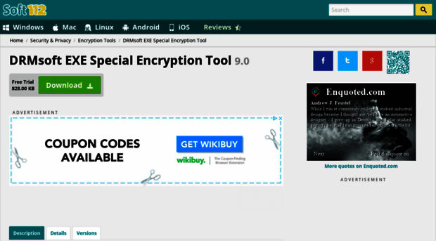 drmsoft-exe-special-encryption-tool.soft112.com