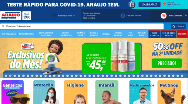 drogariaaraujo.com.br