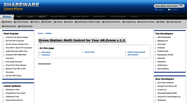 drone-station--multi-control-for-your-ar-drone.sharewarejunction.com