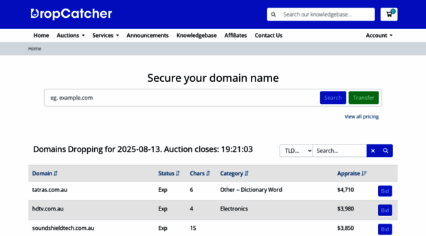 dropcatcher.com.au