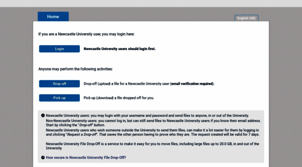dropoff.ncl.ac.uk